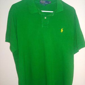 Mens Ralph Lauren Polo Green XL Shirt